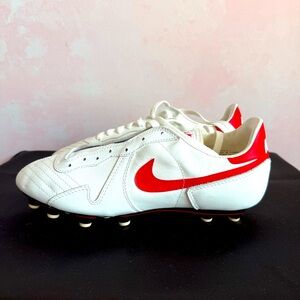 Nike Red and White Men’s Softball Cleats